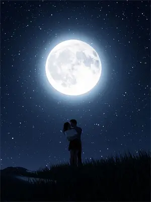 月夜灯火暖人心